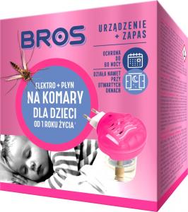 BROS - elektro + płyn na komary dla dzieci od 1 roku życia *** 60 nocy ***