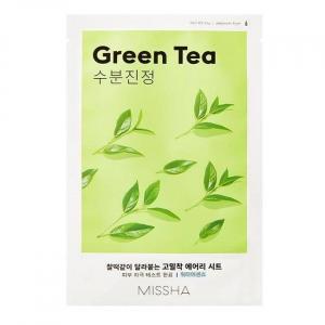 Airy Fit Sheet Mask oczyszczająca maseczka w płachcie z ekstraktem z zielonej herbaty Green Tea 19ml