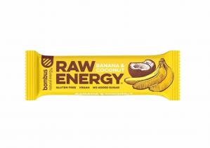 Bombus − Raw Energy, baton z bananem i kokosem bezgl. − 50 g