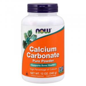 Now Foods − Calcium Carbonate, węglan wapnia − 340 g