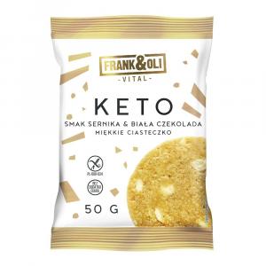 Ciasteczko KETO sernik i biała czekolada 50 g