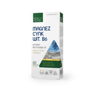 MEDICA HERBS Magnez, Cynk, Wit. B6 60 kaps.