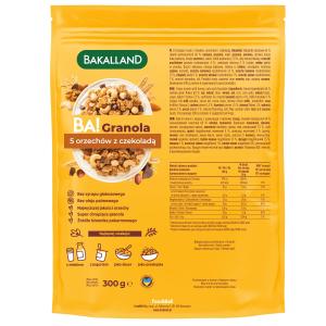 Bakalland BA! Granola 5 orzechów 300g pełnoziarnista