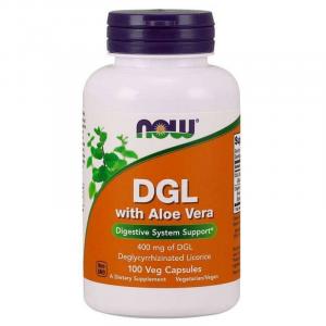 DGL with Aloe Vera - Korzeń Lukrecji 400 mg + Aloe Vera (100 kaps.)