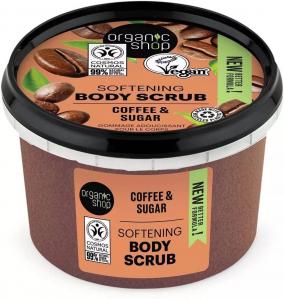 Organic Coffee & Sugar Body Scrub peeling do ciała na bazie oleju z kawy i naturalnego cukru 250ml