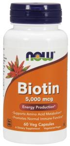 Biotyna - Biotin 5000 mcg (60 kaps.)
