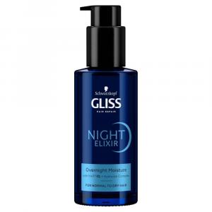 Night Elixir Moisture nawilżająca kuracja na noc bez spłukiwania do włosów normalnych i suchych 100ml