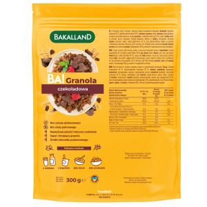 Bakalland BA! Granola czekoladowa 300g pełnoziarnista