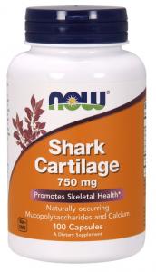 Now - Shark cartilage - Chrząstka rekina - 750 mg - 100 kaps