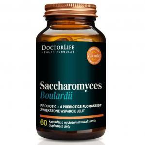 Saccharomyces Boulardii suplement diety wspierający jelita 60 kapsułek