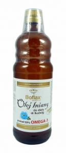 Instytut WNiRZ − Olej lniany Boflax do diety dr Budwig − 500 ml