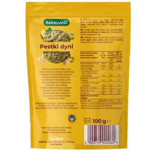 Bakalland Pestki dyni łuskane 100g