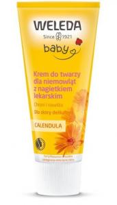 Weleda – Calendula, krem do twarzy dla niemowląt z nagietkiem lekarskim – 50 ml