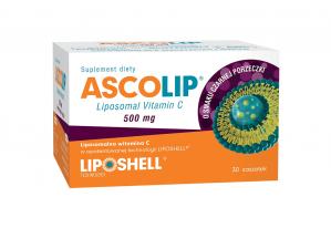 Ascolip Liposomalna Witamina C 500mg Porzeczka 30