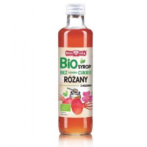 Polska Róża − Bio syrop malinowy z miodem − 250 ml