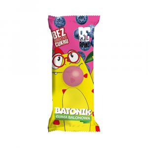 BeRAW Kids Baton owocowy Guma balonowa - 25g baton dla dzieci