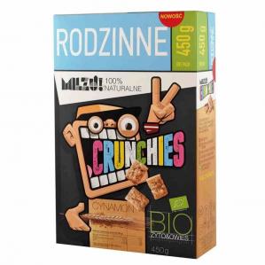 Płatki Crunchies z cynamonem, Milzu! BIO, 450g