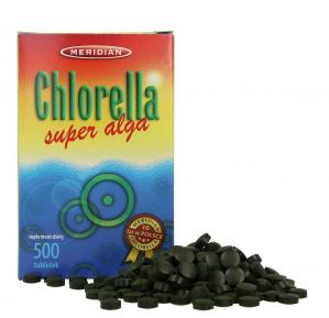 Meridian − Chlorella, algi prasowane − 500 tabl.