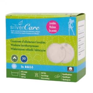 Silver Care wkładki laktacyjne wielorazowe z bawełny organicznej 2szt