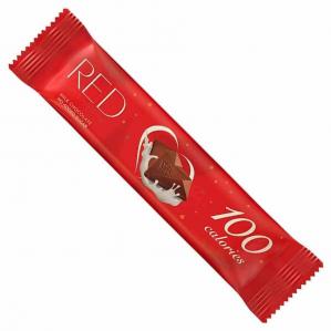RED - Baton z mlecznej czekolady bez dodatku cukrów, tylko 100 kalorii - 26g