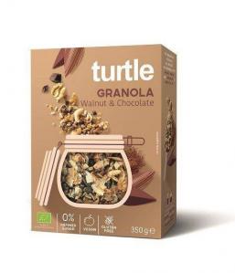 Turtle − Granola orzech włoski-czekolada bezglutenowa BIO − 350 g