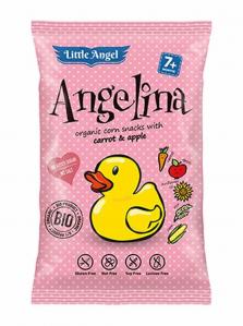 Little Angel − Angelina, chrupki kukurydziane mini marchew jabłko − 30 g