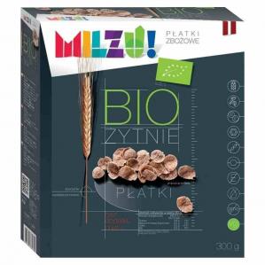 Płatki żytnio-owsiane bez cukru Milzu! BIO, 300g