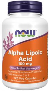 NOW FOODS Alpha Lipoic Acid 100 mg (120 kaps.)