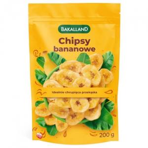 Bakalland Chipsy bananowe 200g naturalne