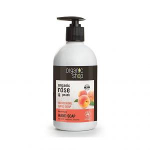 Organic Rose & Peach Nourishing Hand Soap odżywcze mydło do rąk 500ml