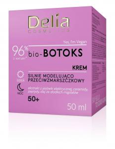 DELIA COSMETICS Bio-Botox Krem silnie modelująco przeciwzmarszczkowy 50+ na dzień i noc 50ml