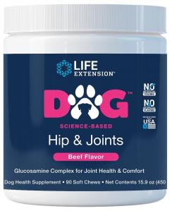 LIFE EXTENSION Dog Hip & Joints - Biodra i stawy (90 żujek)