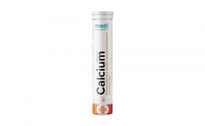 Medi Pharm − Calcium + kwercetyna o smaku pomarańczowym − 20 tabletek