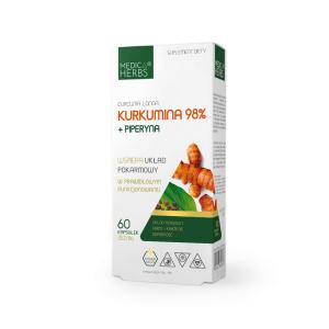 MEDICA HERBS Kurkumina 98% + Piperyna 60 kaps.