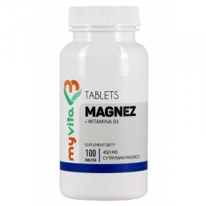 Myvita Magnez +B6 Cytrynian Magnezu 450 Mg 100 T
