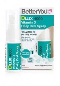 BetterYou − DLUX 4000 Witamina D w sprayu − 15 ml