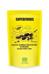 KAKAO ZIARNA KRUSZONE SUROWE 250 g - BIO PLANET