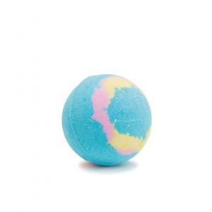 Nailmatic Kids − Galaxy, niebiesko-różowo-żółta kula do kąpieli − 160 g