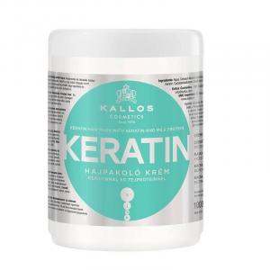 Kallos − Keratin Hair Mask With Keratin And Milk Protein, maska do włosów suchych i łamiących się z wyciągiem keratyny i proteiny mlecznej − 1000 ml
