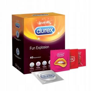 Durex prezerwatywy Fun Explosion mix zestaw 40 szt