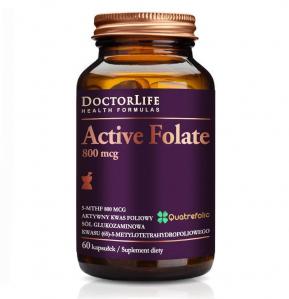 Active Folate aktywny kwas foliowy 800mcg suplement diety 60 kapsułek