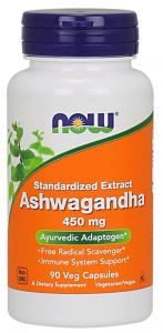 Now Foods Ashwagandha 450 mg Witanolidy 2,5% (90 kaps.)