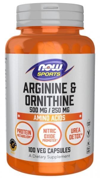 Arginine 500 mg + Ornithine 250 mg (100 kaps.)