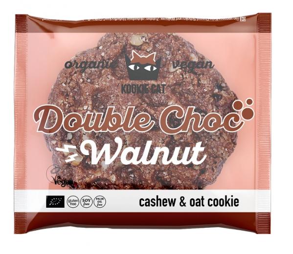 Kookie cat - ciastko wegańskie z czekoladą i orzechami włoskimi, bez glutenu bio - 50 g