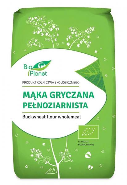 MĄKA GRYCZANA PEŁNOZIARNISTA BIO 500 g - BIO PLANET