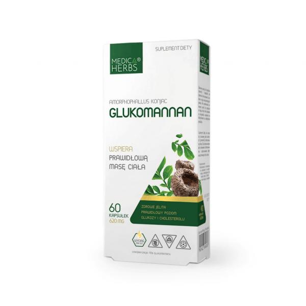 MEDICA HERBS Glukomannan 620mg, 60 kaps.