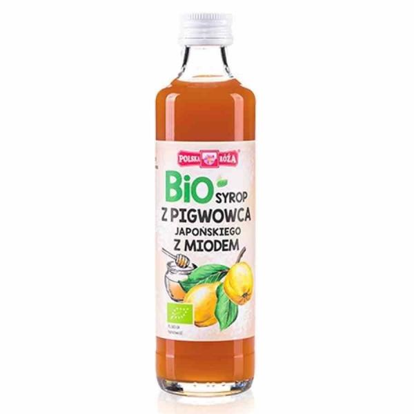 Polska Róża − Bio syrop z pigwowca z miodem − 250 ml