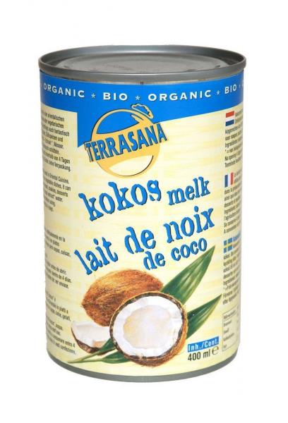 Terrasana − Coconut milk, napój kokosowy bez gumy guar w puszce (22% tłuszczu) Bio − 400 ml