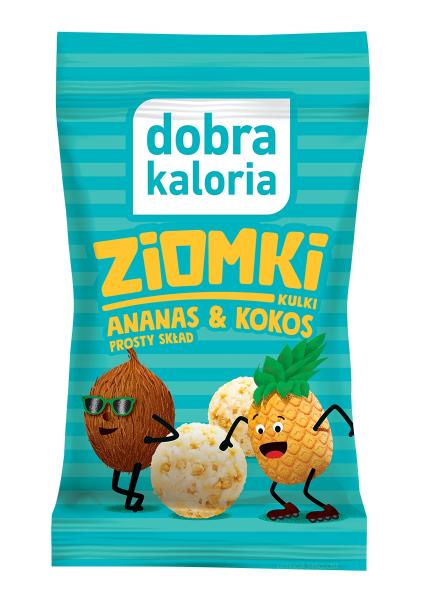 Kulki Ziomki przekąska ananas kokos 32 g