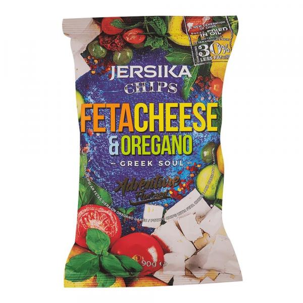 Chipsy ziemniaczane o smaku sera sałatkowego z oregano 90 g